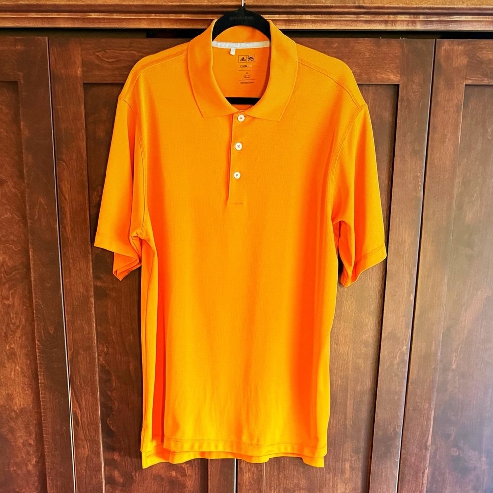 Adidas Bright Orange Polo Shirt